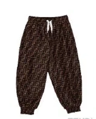 Fendi Kids Trousers In Black