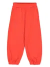 Fendi Kids Logo Joggers In Red