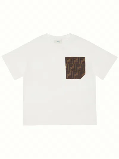 Fendi Kids T-shirt In White