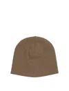 Fendi Kids Wool Junior Hat In Brown