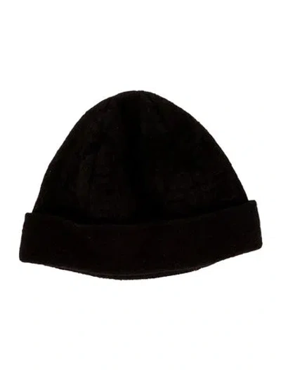 Pre-owned Fendi Babies' Kids' Zucca Wool Beanie In Brown