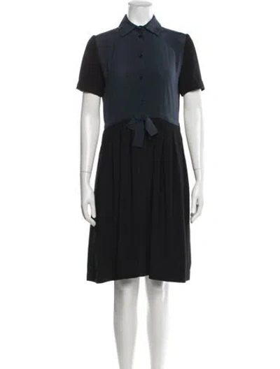 Pre-owned Fendi Knee-length Dress In Black