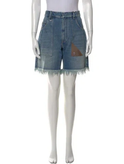 Pre-owned Fendi Knee-length Shorts W/ Tags In Blue
