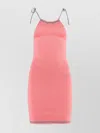 Fendi Dark Pink Viscose Blend Mini Dress