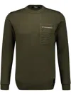 Fendi Pullover Wool Ff Emboss In Green