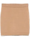 Fendi Light Brown Cashmere Mini Skirt In Brown