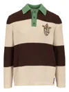Fendi Cotton Knitted Polo In Multi