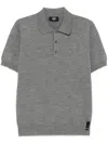 Fendi Knitted Polo Shirt In Grey