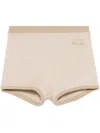 Fendi Ff Wool Shorts In Brown
