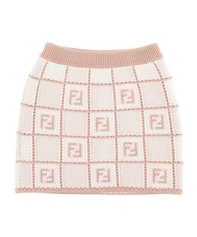 Fendi Knitted Skirt In Pink