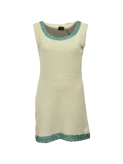 Pre-owned Fendi Knitted Sleeveless Dress In Neutral