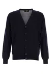 Fendi Wool Cardigan With V-neckline And Ribbed Finish