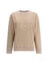 Fendi Roma Dyed Sweatshirt In Neutral