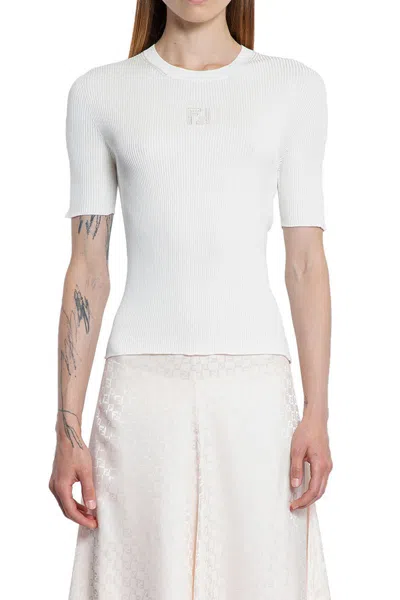 Fendi Knitwear In White