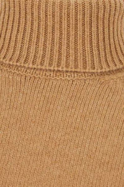 Fendi Cashmere Turtleneck Pullover In Beige