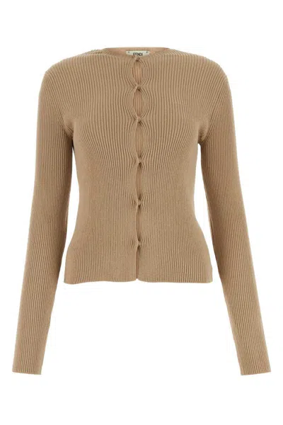 Fendi Knitwear In Brown