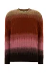 Fendi Gradient Mohair And Wool Fitted Jumper Clothing In Multi