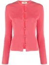 Fendi Ribbed-knit Cotton-blend Cardigan