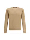 Fendi Wool Sweater Sweaters And Cardigans Beige In Sand