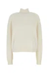 Fendi Maglione In Misto Cashmere Bianco Donna In White