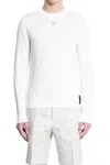 Fendi White Virgin Wool Sweater In White