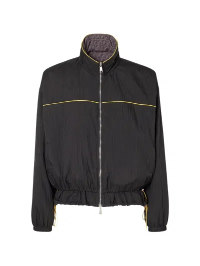 Fendi Kway Rev. Ny+ny  Zucca In Black