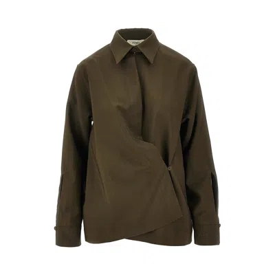 Fendi L And Mohair Shirt In Green