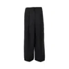 Fendi L And Mohair Wide Leg Pants In Black