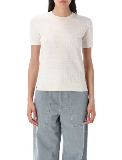 FENDI FENDI LACE FF KNIT T-SHIRT