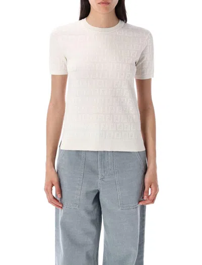 FENDI FENDI LACE FF KNIT T-SHIRT