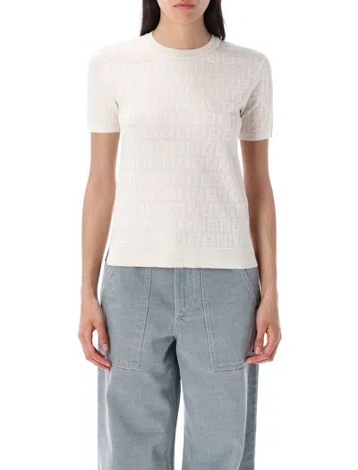 FENDI FENDI LACE FF KNIT T-SHIRT