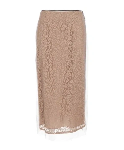 FENDI LACE MIDI SKIRT