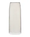 Fendi Lace Skirt In White