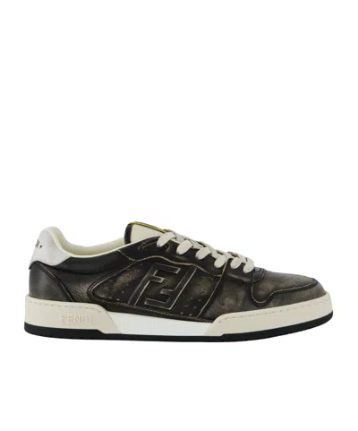 Fendi Lace-up Low-top Casual Shoes In Multi