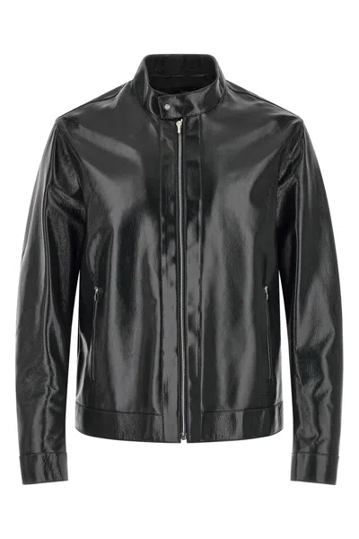 FENDI LACQUERED LEATHER BLOUSON