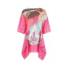 Fendi Multicolor Silk Blend Mini Dress