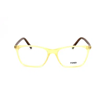 Fendi Ladies' Spectacle Frame  -946-799  53 Mm Gbby2 In Yellow