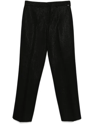 Fendi Lamé Trousers In Black