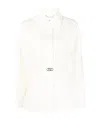 Fendi Lapel Casual Jacket In White
