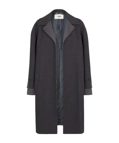 FENDI FENDI DOUBLE LAYER OVERCOAT
