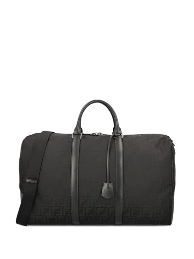 Fendi Large Ff-motif Holdall In Black