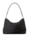 Fendi Large Lui Ff-pattern Messenger Bag In Black
