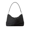 Fendi Large Lui Ff-pattern Messenger Bag In Black