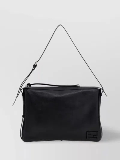 FENDI LARGE RECTANGULAR SMOOTH FINISH SHOULDER BAG