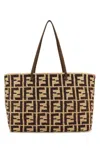 FENDI FENDI LARGE ROLL FF CROCHET TOTE BAG