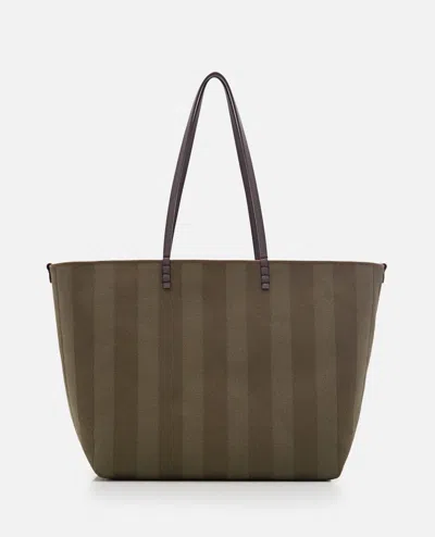 Fendi Roll Large Tote Bag In Brown