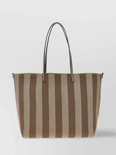 FENDI 'LARGE ROLL' REVERSIBLE SHOPPING TOTE BAG