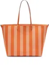 Fendi Borsa Shopping Roll Grande In Jacquard Ricamato Donna In Orange
