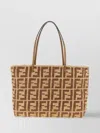 Fendi Women Roll Large Straw Tote