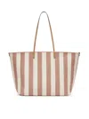 Fendi Pequin Striped And Ff Fabric Roll Large Reversible Shopper